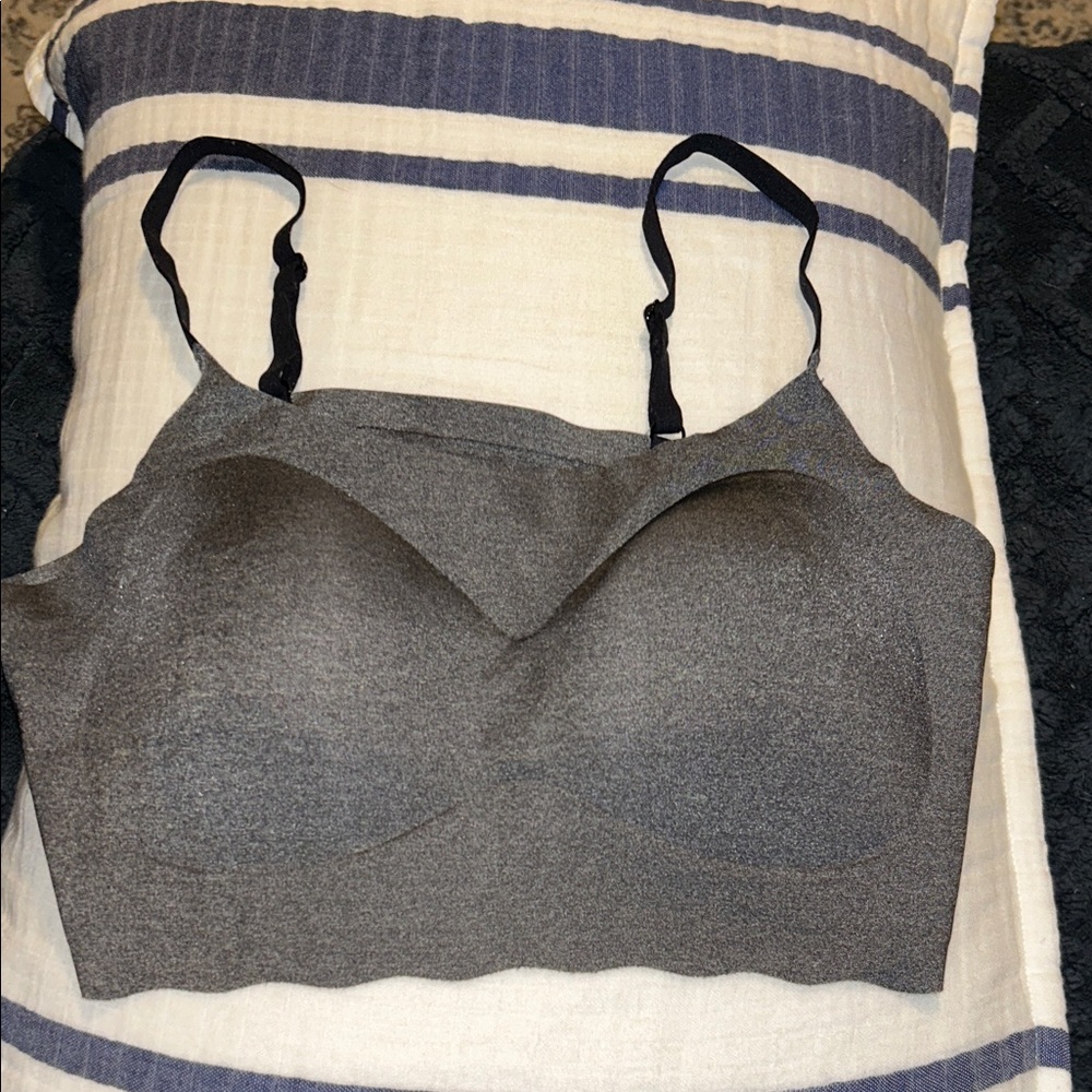 Seamless Gray Bralette-L
